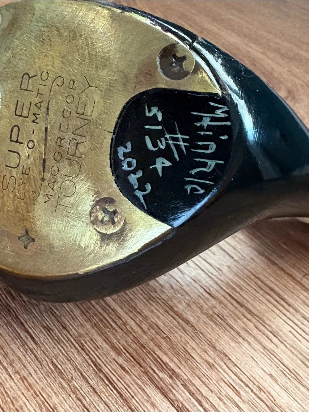 Vintage Red-Breasted Merganser Carved into Golf Club from 2022 Player